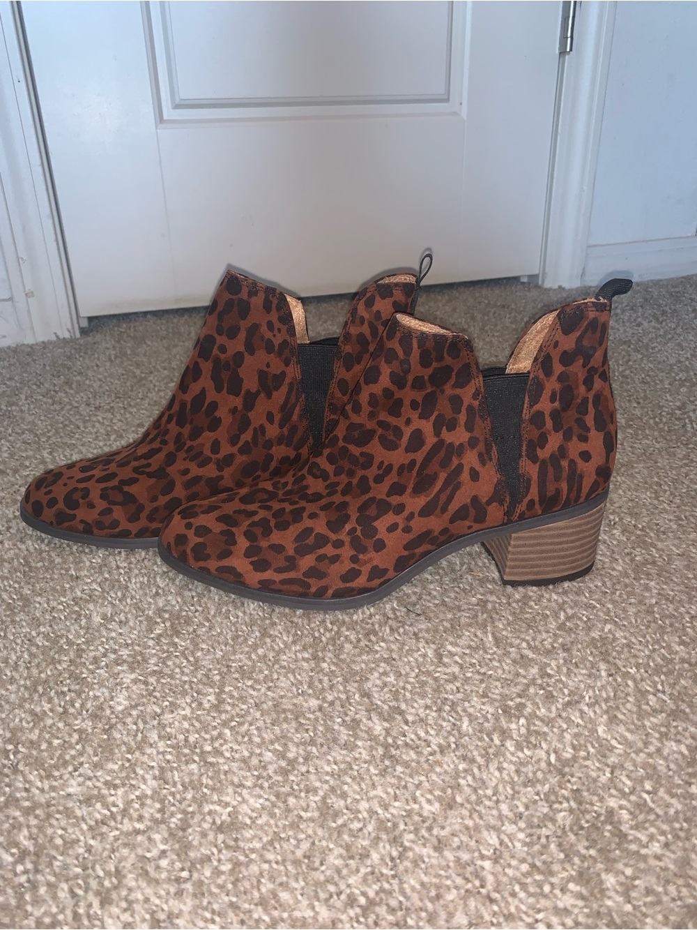 Dr. Scholls Leopard Print Chelsea Booties Cheetah Print